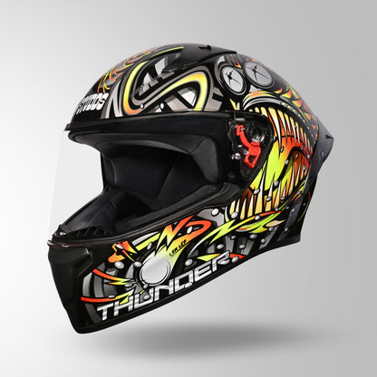 THUNDER D12 ANGLERFISH DECOR BLACK/GREY & YELLOW WITH SPOILER