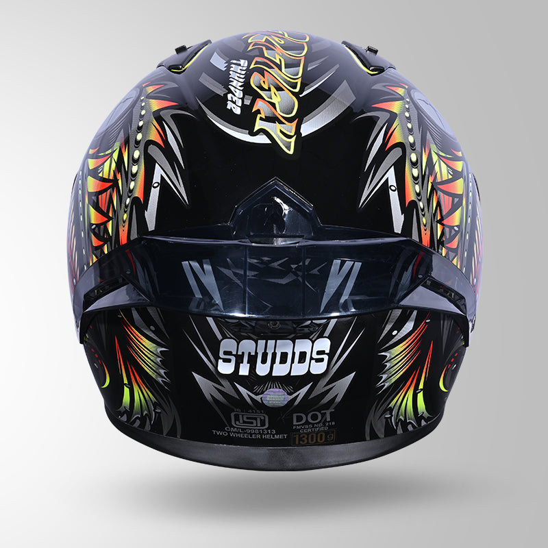 THUNDER D12 ANGLERFISH DECOR BLACK/GREY & YELLOW WITH SPOILER