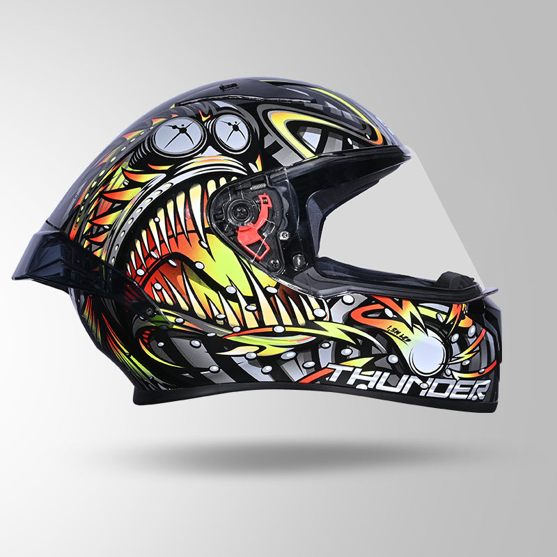 THUNDER D12 ANGLERFISH DECOR BLACK/GREY & YELLOW WITH SPOILER