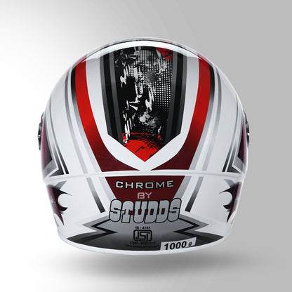 CHROME D1 DECOR WHITE & RED