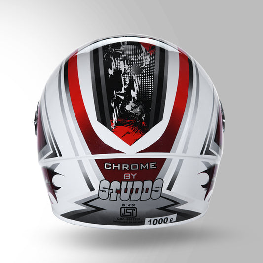 CHROME D1 DECOR WHITE & RED
