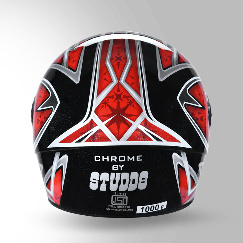 CHROME D2 DECOR BLACK & RED