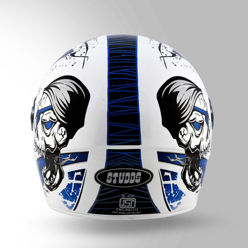 CHROME D3 DECOR WHITE & BLUE