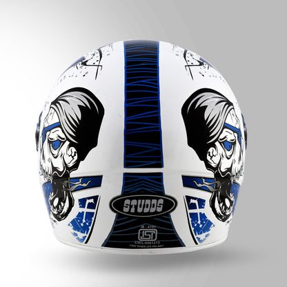 CHROME D3 DECOR WHITE & BLUE