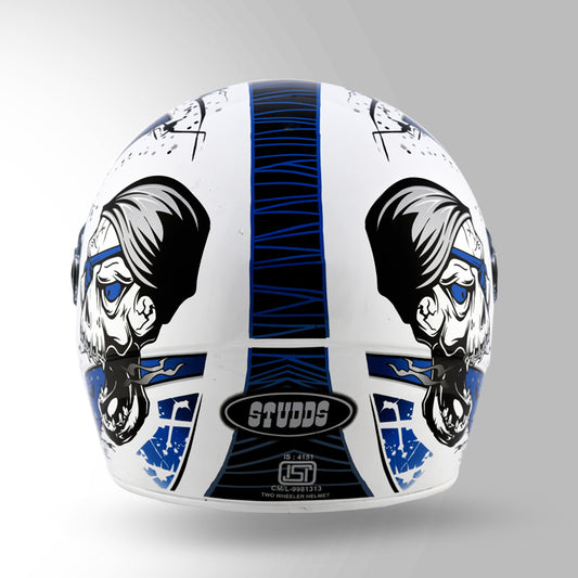 CHROME D3 DECOR WHITE & BLUE
