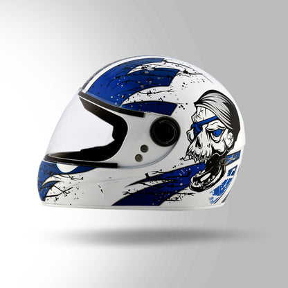 CHROME D3 DECOR WHITE & BLUE
