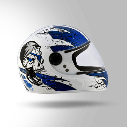 CHROME D3 DECOR WHITE & BLUE