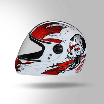 CHROME D3 DECOR WHITE & RED