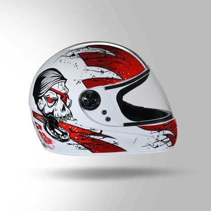 CHROME D3 DECOR WHITE & RED