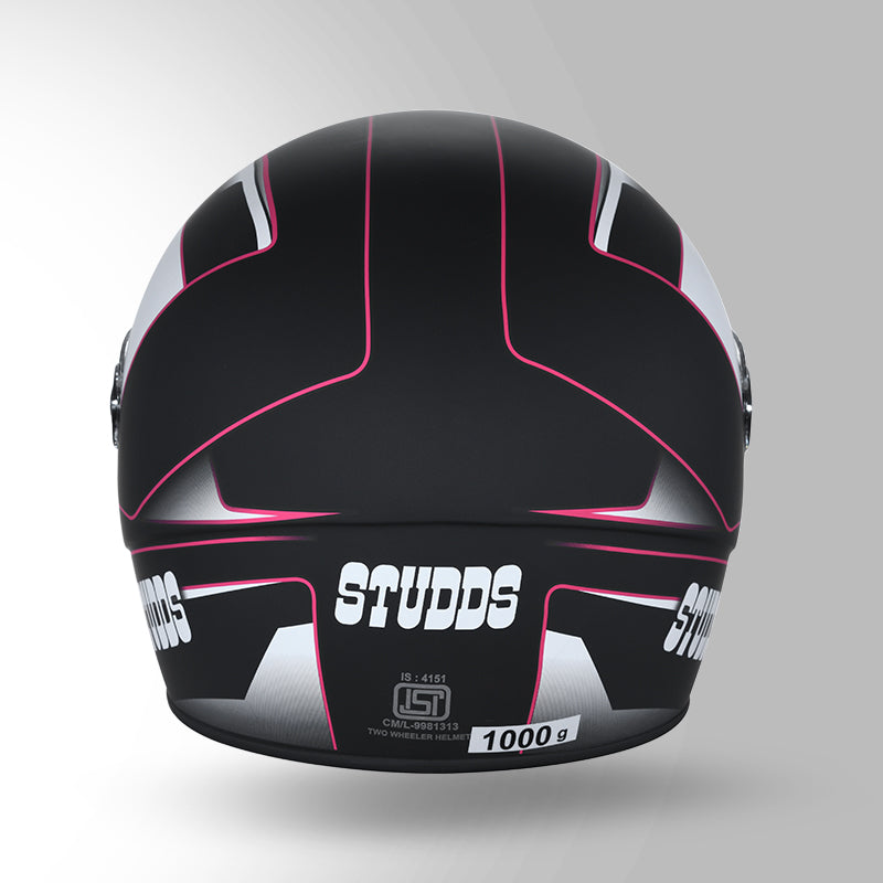 CHROME D4 DECOR MATT BLACK & PINK