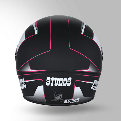 CHROME D4 DECOR MATT BLACK & PINK