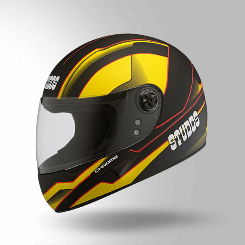 CHROME D4 DECOR MATT BLACK & YELLOW
