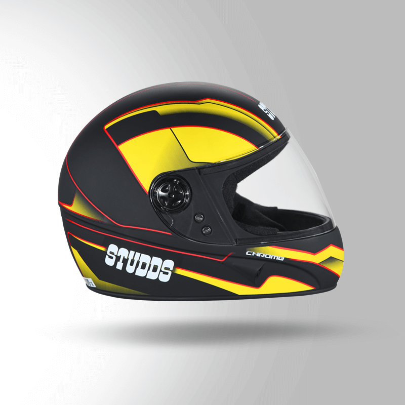 CHROME D4 DECOR MATT BLACK & YELLOW