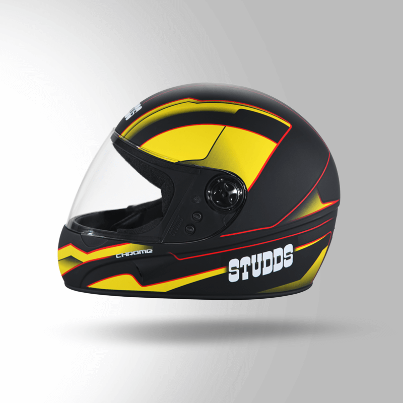 CHROME D4 DECOR MATT BLACK & YELLOW