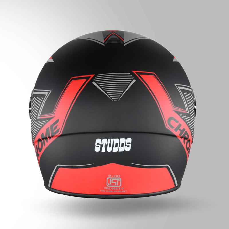 CHROME D5 DECOR MATT BLACK & RED