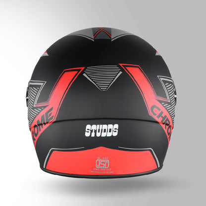 CHROME D5 DECOR MATT BLACK & RED