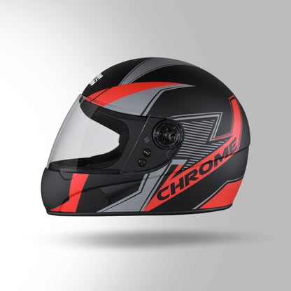 CHROME D5 DECOR MATT BLACK & RED