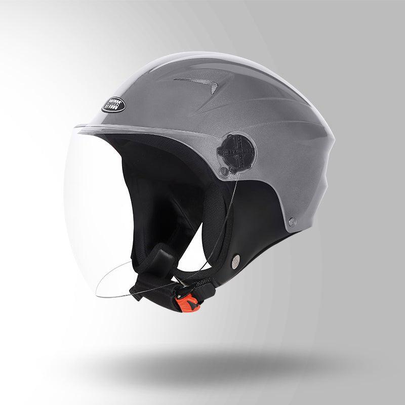 DAME BICYCLE HELMET SILVER GREY