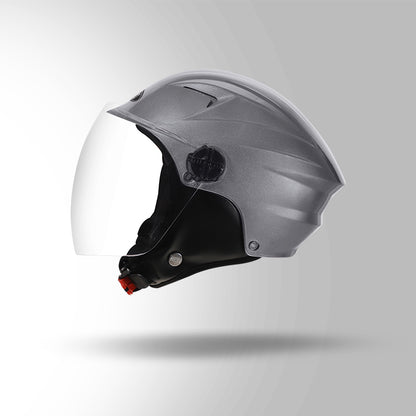 DAME BICYCLE HELMET SILVER GREY