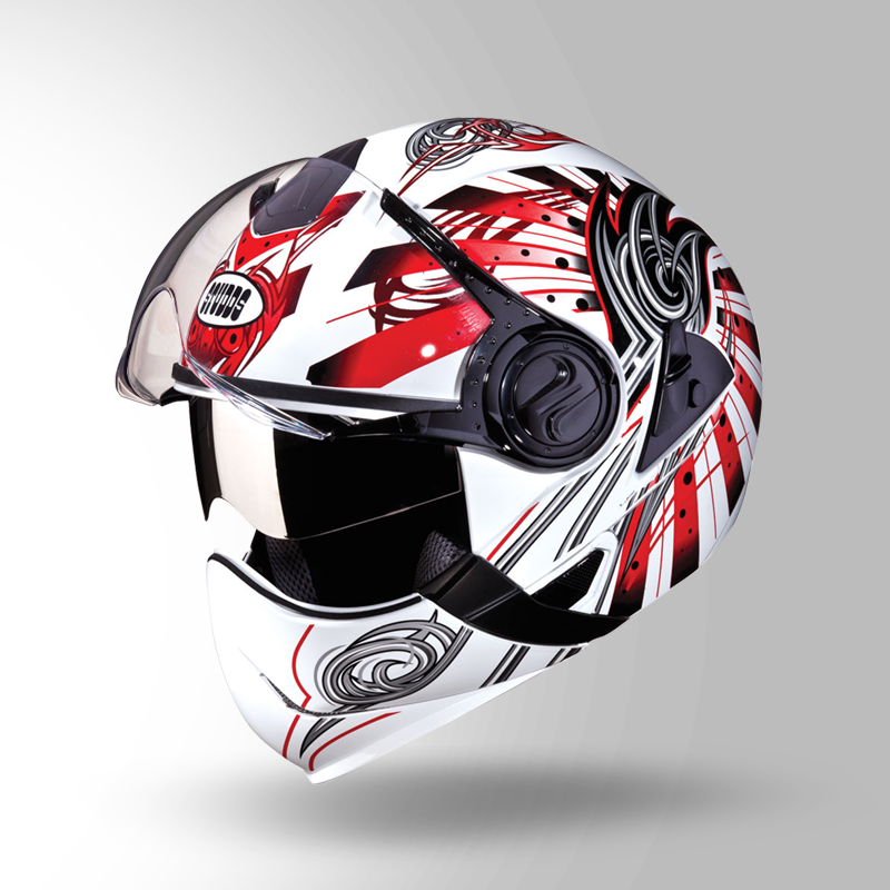 DOWNTOWN D1 DECOR WHITE & RED
