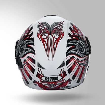 DOWNTOWN D1 DECOR WHITE & RED