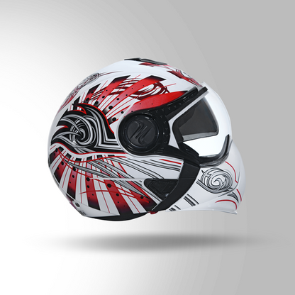 DOWNTOWN D1 DECOR WHITE & RED