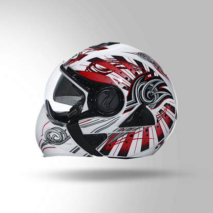 DOWNTOWN D1 DECOR WHITE & RED