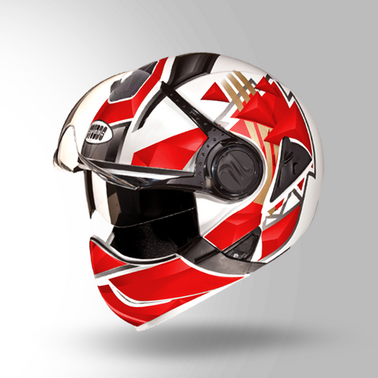 DOWNTOWN D3 DECOR WHITE & RED