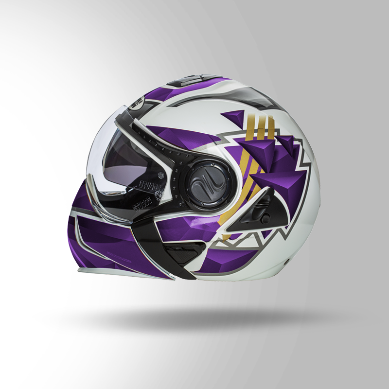 DOWNTOWN D3 DECOR WHITE & PURPLE