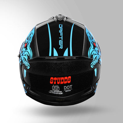 DRIFTER D2 LEOPARD DECOR BLACK & BLUE
