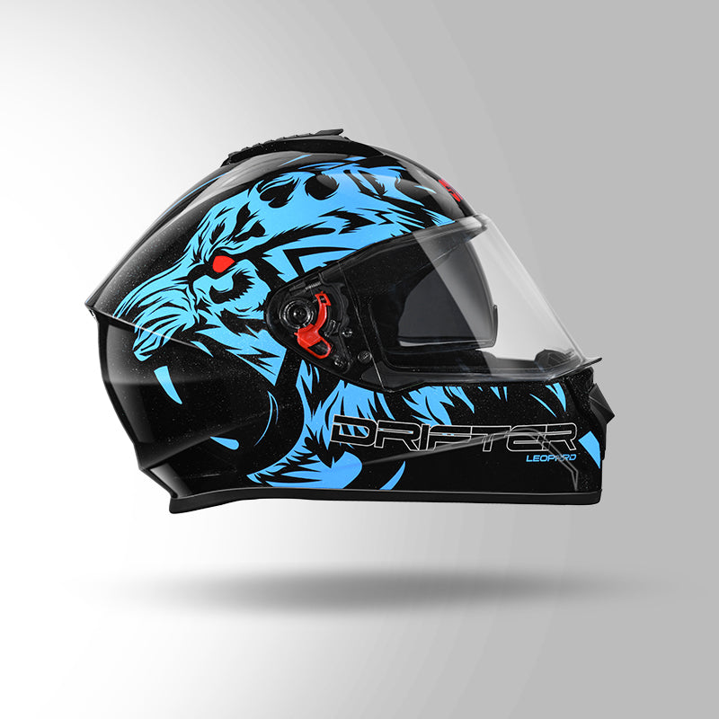 DRIFTER D2 LEOPARD DECOR BLACK & BLUE