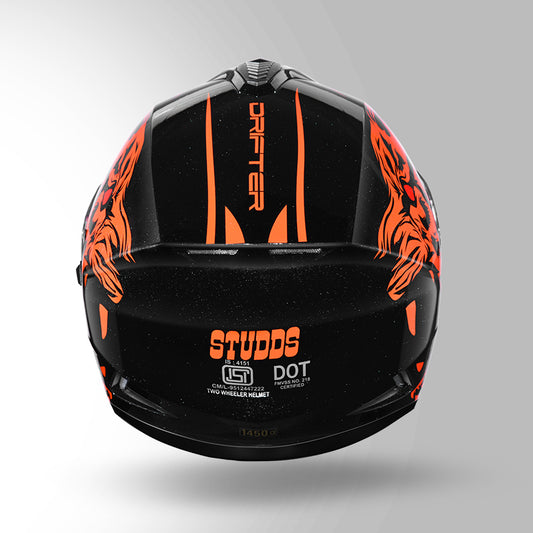 DRIFTER D2 LEOPARD DECOR BLACK & ORANGE