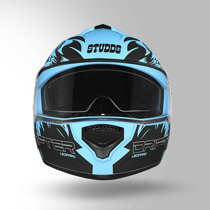 DRIFTER D2 LEOPARD DECOR MATT BLUE & BLACK