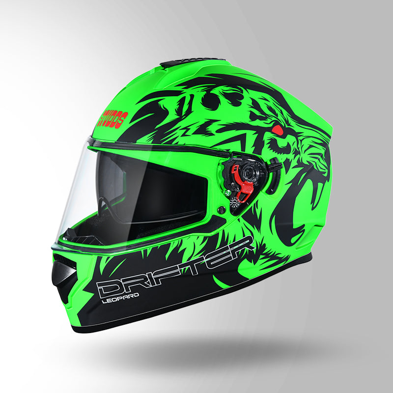 DRIFTER D2 LEOPARD DECOR MATT GREEN & BLACK