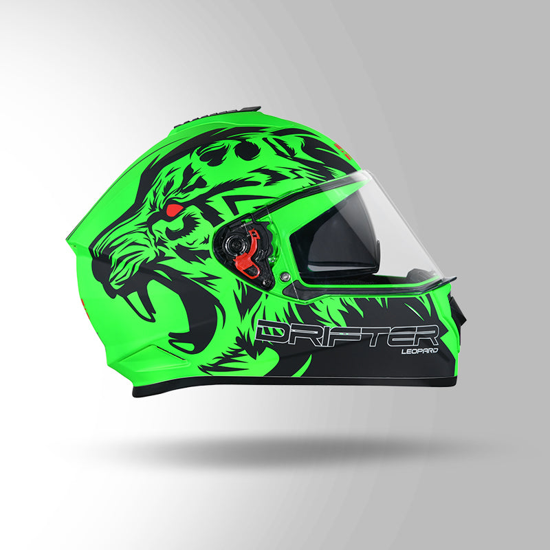 DRIFTER D2 LEOPARD DECOR MATT GREEN & BLACK