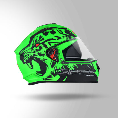 DRIFTER D2 LEOPARD DECOR MATT GREEN & BLACK