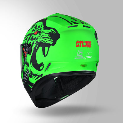 DRIFTER D2 LEOPARD DECOR MATT GREEN & BLACK