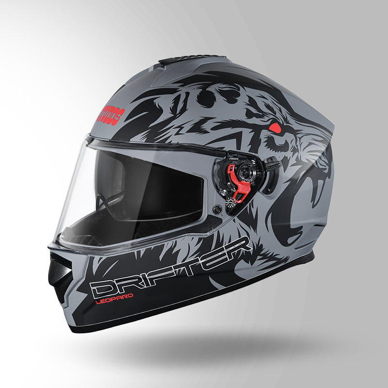 DRIFTER D2 LEOPARD DECOR MATT GREY & BLACK