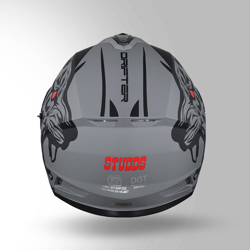 DRIFTER D2 LEOPARD DECOR MATT GREY & BLACK