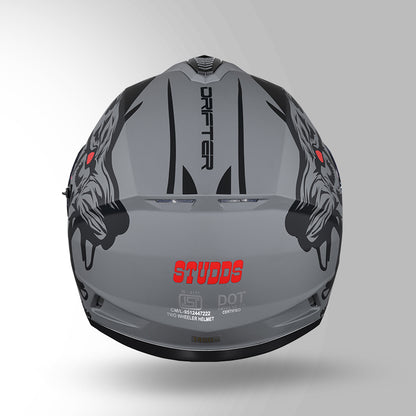 DRIFTER D2 LEOPARD DECOR MATT GREY & BLACK