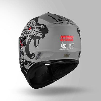 DRIFTER D2 LEOPARD DECOR MATT GREY & BLACK