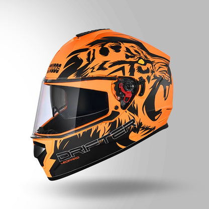 DRIFTER D2 LEOPARD DECOR MATT ORANGE & BLACK
