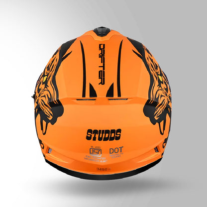 DRIFTER D2 LEOPARD DECOR MATT ORANGE & BLACK