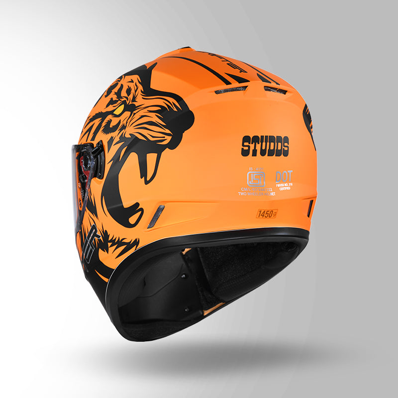 DRIFTER D2 LEOPARD DECOR MATT ORANGE & BLACK
