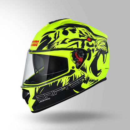 DRIFTER D2 LEOPARD DECOR MATT YELLOW & BLACK