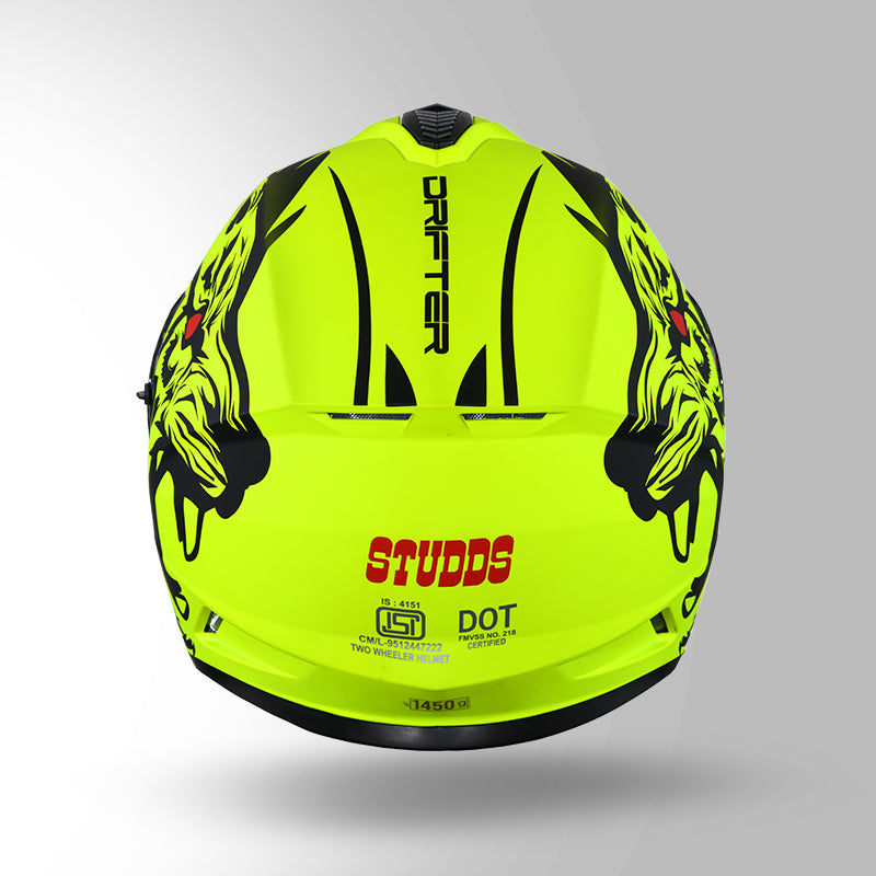 DRIFTER D2 LEOPARD DECOR MATT YELLOW & BLACK