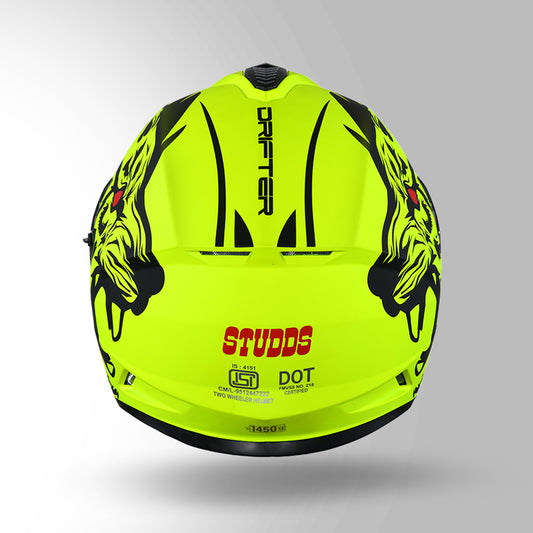 DRIFTER D2 LEOPARD DECOR MATT YELLOW & BLACK