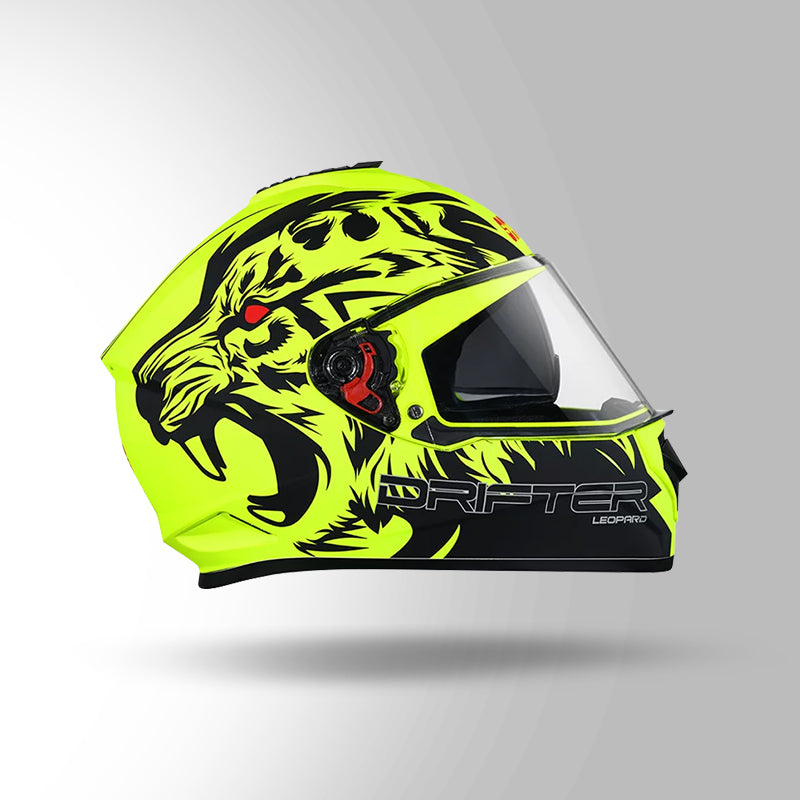 DRIFTER D2 LEOPARD DECOR MATT YELLOW & BLACK