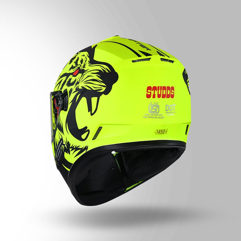 DRIFTER D2 LEOPARD DECOR MATT YELLOW & BLACK