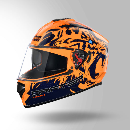 DRIFTER D2 LEOPARD DECOR ORANGE & BLUE